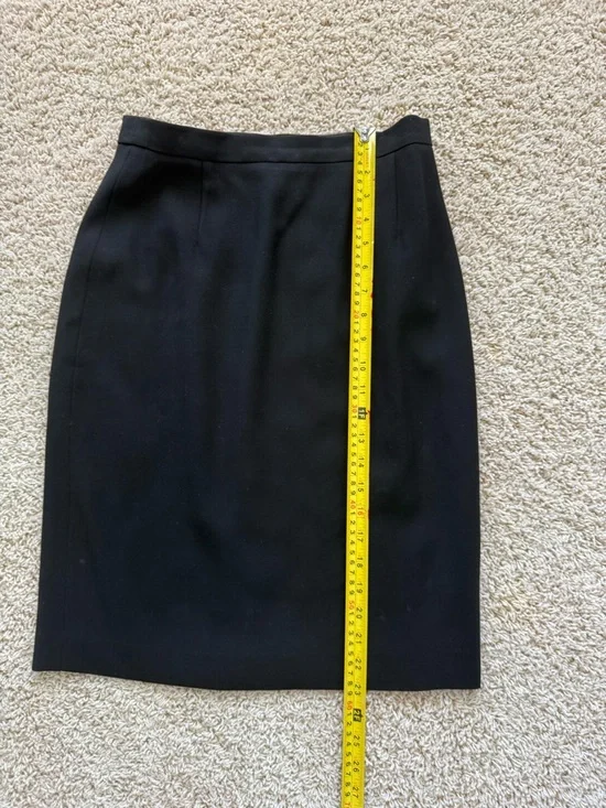 Escada Black Tailored Pencil Skirt - Picture 4 of 7